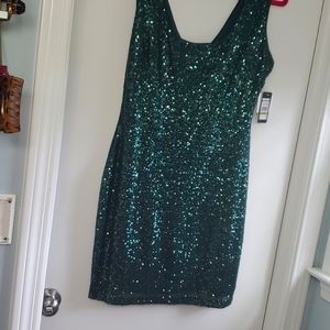 Emerald Green sequin dress